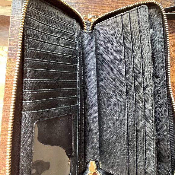 Michael Kors Large Leather Wristlet - Picture 3 of 5